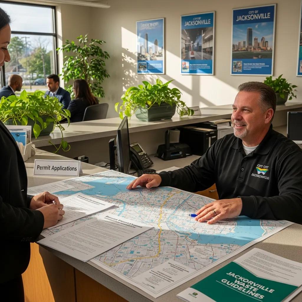 Obtaining a dumpster rental permit in Jacksonville